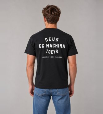 Deus Ex Machina Black Harajuku Helmet T-shirt