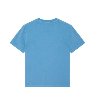 Deus Ex Machina T-shirt Shield Garment Dyed azul