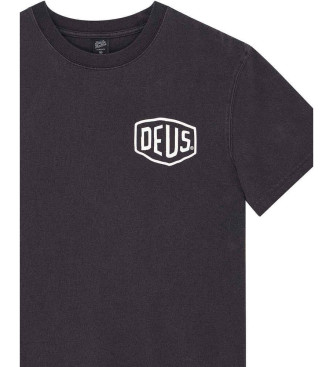 Deus Ex Machina T-shirt Shield Garment Dyed preta