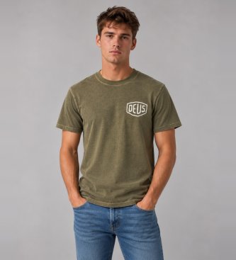 Deus Ex Machina Camiseta Shield Gd verde