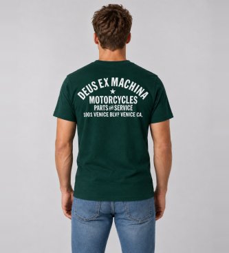 Deus Ex Machina Green Venice Address T-shirt