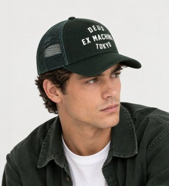 Deus Ex Machina Casquette Trucker Harajuku Address verte