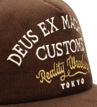 Deus Ex Machina Marsden brown trucker cap