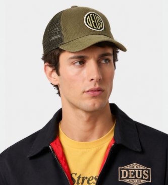 Deus Ex Machina Berretto Pill Cord Trucker verde oliva