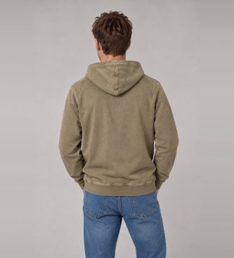 Deus Ex Machina Sweat à capuche zippé Shield Gd vert