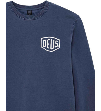 Deus Ex Machina Camisola Shield Garment Dyed azul