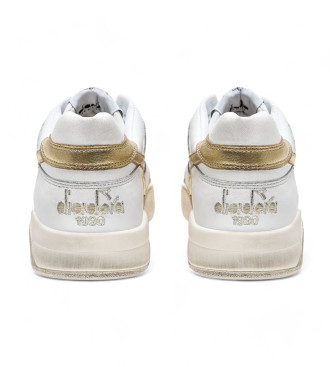 Diadora Baskets en cuir B.560 Lamin blanc