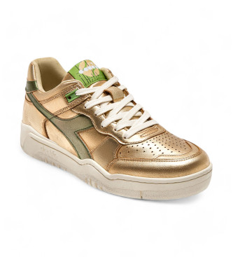 Diadora Sneakers in pelle B.560 Oro metallizzato Esdemarca Store moda calzature e accessori migliori marche di scarpe e scarpe firmate