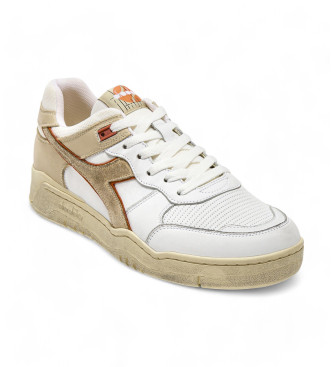 Diadora Leder Turnschuhe B.560 Gebraucht wei