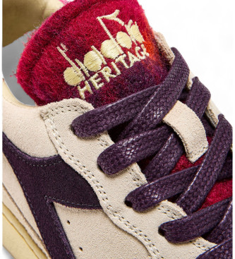 Diadora Scarpe da ginnastica Mi Basket Low Arctic in pelle beige