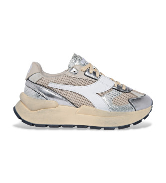 Diadora Skórzane trampki Mercury Elite Cobra Używane beżowe