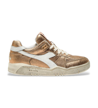 Diadora Sneakers i lder B560 bronze