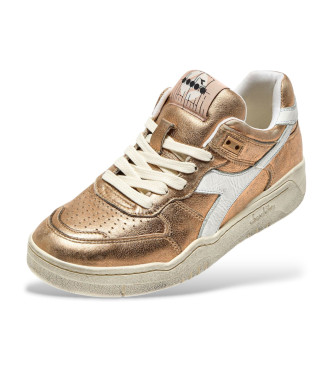 Diadora Tnis de couro B560 bronze