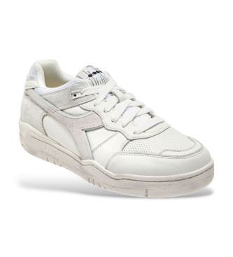 Diadora B560 Sneakers in pelle bianca usate