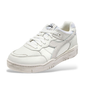 Diadora B560 Sneakers in pelle bianca usate