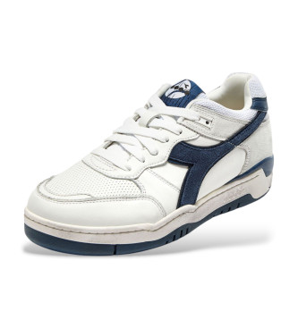 Diadora B560 Sneakers in pelle bianca usate