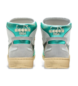 Diadora Baskets en cuir Basket Metal turquoise