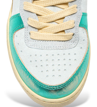 Diadora Leren sneakers Basket Metaal turquoise