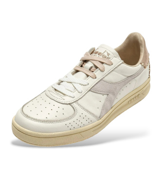 Diadora Sneakers i l�der B.Elite X Stitch beige