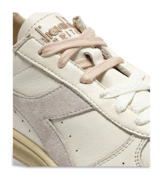 Diadora Sneakers i l�der B.Elite X Stitch beige