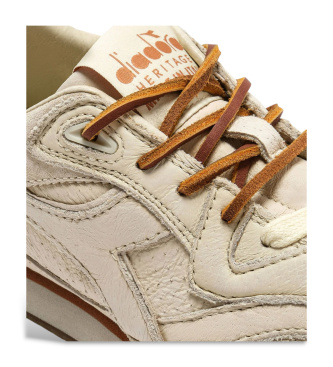 Diadora Skórzane trampki Equipe Revenge Dune Used Italia beżowe