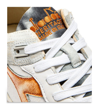 Diadora Heritage leather trainers white