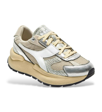 Diadora Skórzane trampki Mercury Elite Cobra Używane beżowe