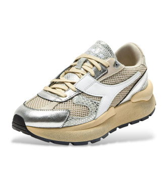 Diadora Skórzane trampki Mercury Elite Cobra Używane beżowe