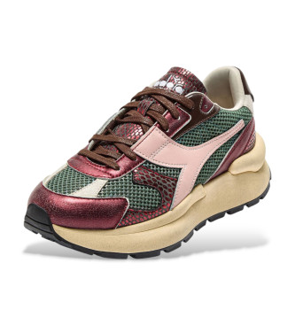 Diadora Scarpe da ginnastica Mercury Elite Cobra in pelle marrone usate