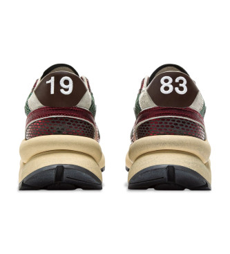 Diadora Scarpe da ginnastica Mercury Elite Cobra in pelle marrone usate