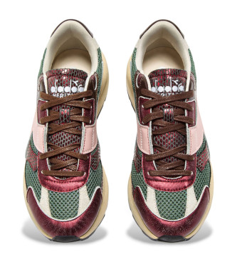 Diadora Scarpe da ginnastica Mercury Elite Cobra in pelle marrone usate