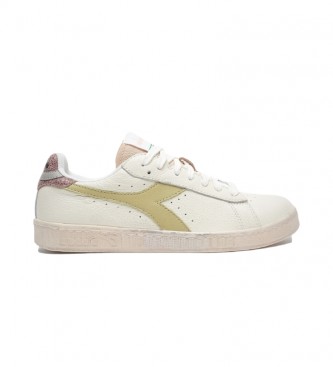 Diadora Game L Low Icona Wn beige leather sneakers, multicolor