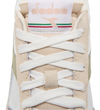 Diadora Sneakers Magic Bskt Low Icona in pelle bianche, multicolor