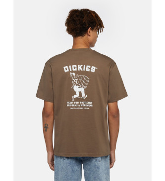 Dickies T-shirt Builder brązowy