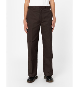 Dickies Calas de trabalho Double Knee castanhas