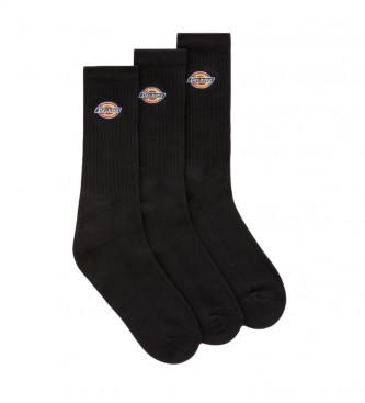 Dickies 3 Pack Valley Grove Socks Black