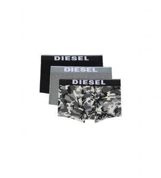 Diesel Pack of 3 boxers Damien gray, black, camouflage