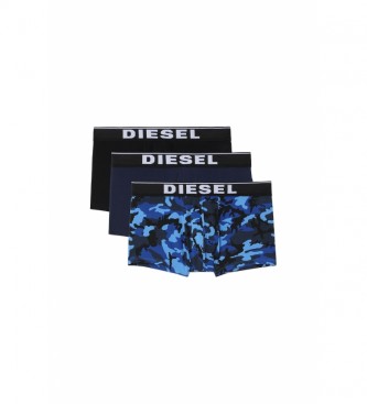 Diesel Pack de 3 boxers Damien azul marino, negro, camuflaje