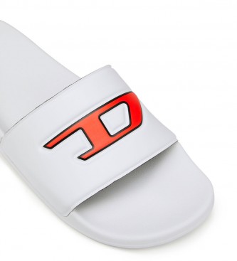 Diesel Tongs avec le logo D blanc