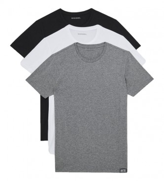 Diesel Pack 3 t-shirts UMTEE- Randal Maglietta black, white, grey