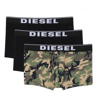 Diesel 3-pack de boxers UMBX-Damien noir, multicolore 