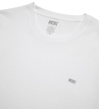 Diesel Umtee Randal Tube Confezione da 2 T-shirt bianca