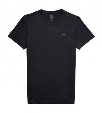 Diesel Pacote de duas T-shirts com logótipo preto