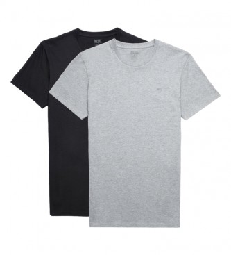 Diesel Confezione da 2 t-shirt Randal grigie e nere