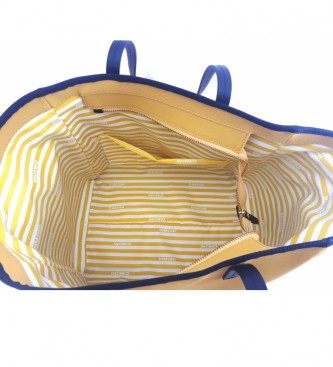 Dimoni Mustard Shopping Bag AC915STTOBE -30x46x19cm