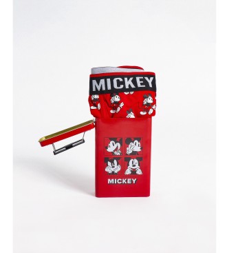 Disney Boxer Mickey State in scatola regalo in metallo rossa