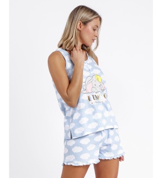 Disney Niebieska piżama bez rękawów Dumbo