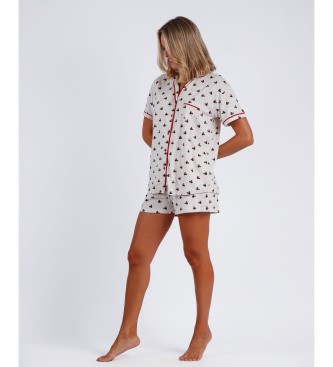 Disney Minnie Sequins Short Sleeve Open Pyjamas  