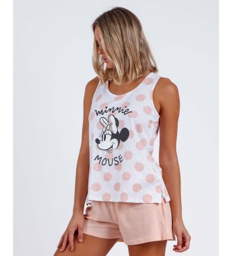 Disney Pijama Sin Mangas Minnie Dots  rosa
