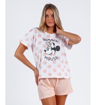 Disney Minnie Dots Rosa Kurzarm-Pyjama